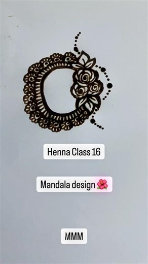Henna Class 16 | Mandala | Mehndi Tutorial #foryou #shorts