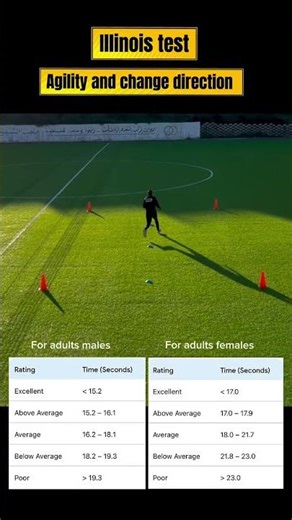 Illinois test agility and change direction #exercise #daily #skills