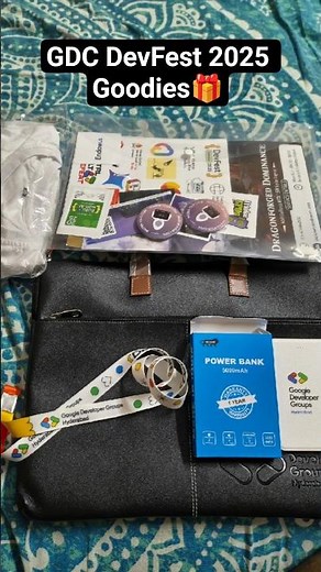 GDG DevFest 2025 Hyderabad Goodies Unboxing 🎁 | Swag Reveal 🔥
