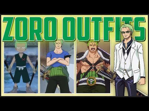 Evolution of RORONOA ZORO OUTFITS - ONE PIECE