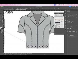 Creating a Basic Closed Zipper Brush in Adobe Illustrator for Fashion Flat Drawing