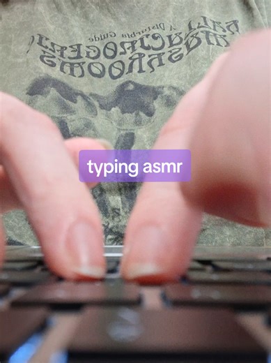 I actually really love typing sounds. kinda wish my keyboard was more clacky though! #asmr #asmrtiktoks #asmrsounds #lofiasmr #asmrtyping