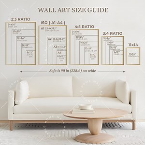 Wall Art Size Guide: Ratios & Dimensions (digital Download) - Etsy