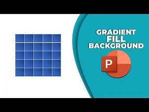 How to add a gradient fill background in PowerPoint table