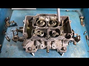 edelbrock carter carburetor rebuild PART 1 DISASSEMBLY and INFO