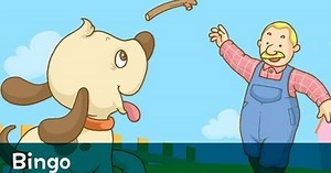 一起唱。賓果（B-I-N-G-O），歌詞來自Speakaboos。 (Sing Along: Bingo (B-I-N-G-O) with lyrics from Speakaboos)