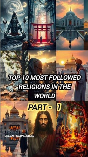 Part 1 -Top 10 Religions in the World Ranked by Followers