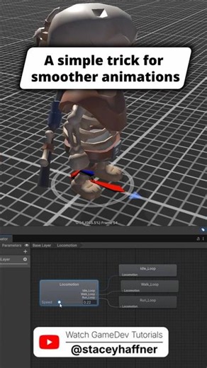 Setting Up a 1D Blend Tree in Unity #unity3d #gamedev #indiedev #unitytips #madewithunity