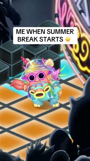 Hornacle is SO ready for summer! #mysingingmonsters #clubbox #msm #fyp