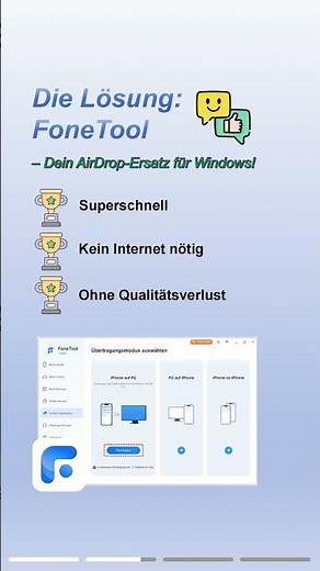 AirDrop für Windows 10? Hier ist die Lösung! 🚀📲