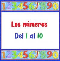 Los números del 1 al 10 - Escribe sus nombres