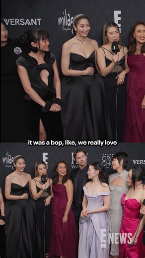 E! News on Instagram: "The cast and crew of "KPop Demon Hunters" is STILL not over the song "Golden" (and neither are we!) #CriticsChoice #AwardsSeason"