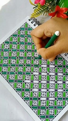 If you love intricate details and mesmerising pattern, this one's for you. Get your brightest markers ready!💚 . . . #highlightseveryonefollowers #art #zentangleart #follower #zentangle #fblifestyle #mindfulness | চারুবৃত্ত-Charubritto