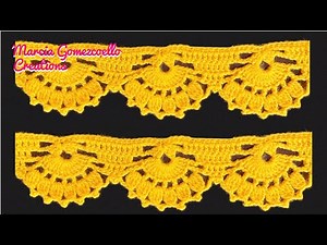 PUNTILLA O BORDE de Conchas/ HOW TO CROCHET: Lace Edge