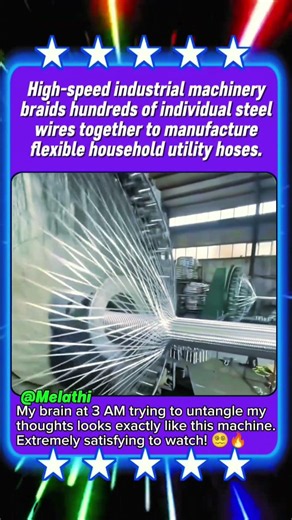 The Hypnotic Way Everyday Metal Hoses Are Woven 🌀🛠️