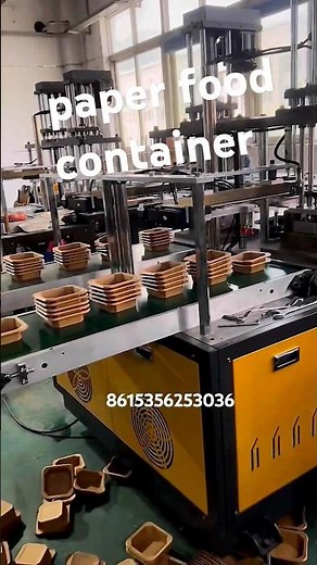 paper food container manufaturer machine dispsoable food box making machine#machine #factory #food