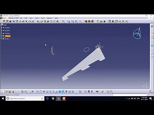 Catia v5 swept-back dihedral wing tutorial