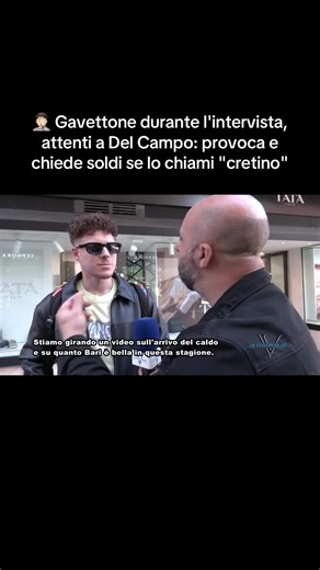 Intervista a Bari: lo scherzo di Matteo Del Campo smascherato