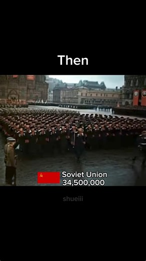 largest Armies during ww2 now vs then #history#ww2#military#army