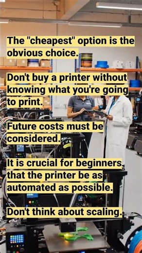 Top 10 mistakes made when buying your first 3D printer #3dprinter #3dprintingtips