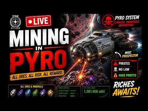 🚨 LIVE: Mining the LAWLESS Pyro System – Rare Ores, Pirates, and Huge Profits!