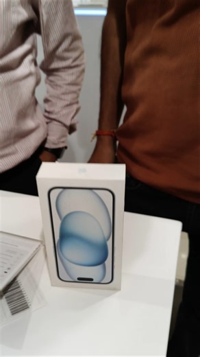Unboxing Apple 15 Blue Colour?! #unboxing #apple #smartphone #tech #iphone #stylishphone