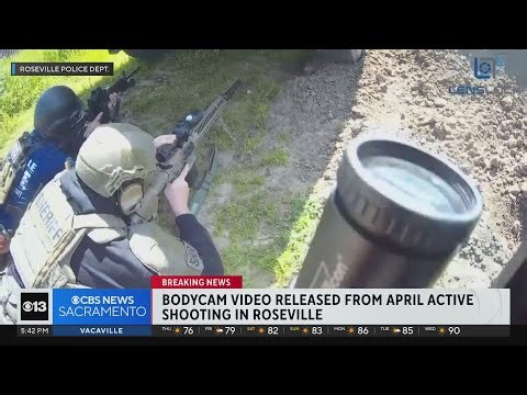 Body cam video released from April active shooting in Roseville