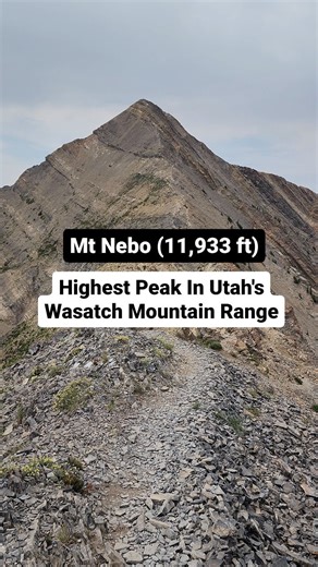 Melissa McNay | Hiking | Travel Itineraries | Standing at 11,933 ft. Mount Nebo is the highest peak in Utah County and the Wasatch Mountain Range. It is around 180 feet higher than the... | Instagram