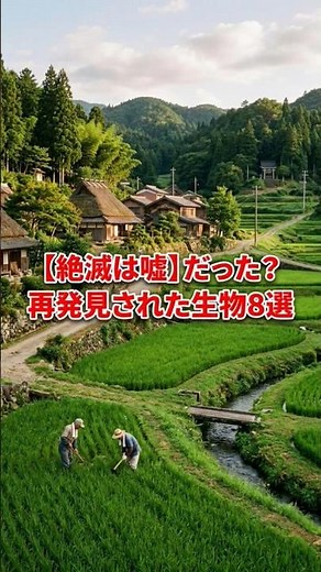 【絶滅は嘘だった】？再発見された生物８選#野生動物 #絶滅危惧種