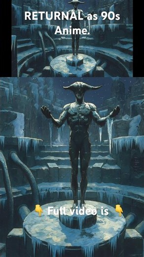 Biome 5 from RETURNAL as 90s Sci-fi Horror Anime #returnal #anime #shorts #viral #ai #aivideo