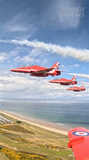 From the Mint to Moray - highlights of a brilliant, busy few days of Red Arrows events. The team’s been on-the-road since Wednesday, carrying out displays at the Isle of Man TT Races, RAF Lossiemouth, RAF Cosford Airshow and two flypasts over the RAF Town Show at Preston. There was also a visit to Cardiff and RAF Valley, Wales - including stopping by The Royal Mint, where we struck our own 50p Red Arrows coin. Thank you to everyone who turned out for these flypasts, displays and packed engagemen