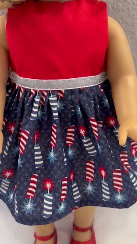 18" Doll Clothes, Fits Like 18" American Girl Doll Clothes, Patriotic Dress, Doll Dress, Am Girl, Ag Doll, READY to Ship, Party Dress, Red - Etsy