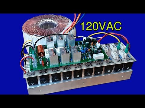 How to make 120VAC STANER AMP TEF 2000W Circuit at home