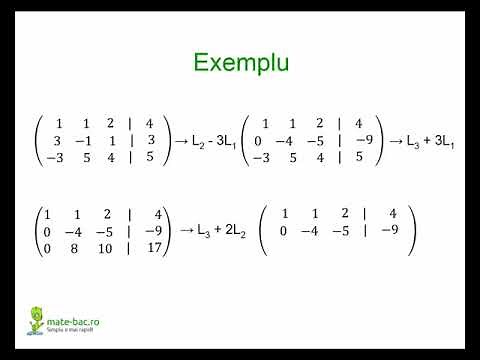 Metoda Gauss 2 - exemplu rezolvat sistem incompatibil _ Algebra cls. a 11a