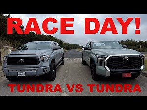 2021 vs 2022 Toyota Tundra Drag & Rolling Drag Race! – Again just for fun!