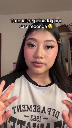 Tutorial de peinado, sígueme si te gustó, si quieres más videos así🫶🏼#cararedonda #viral #parati #peinados #fyp