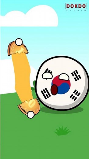 Korean 10 won coin cheese bread #countryballs