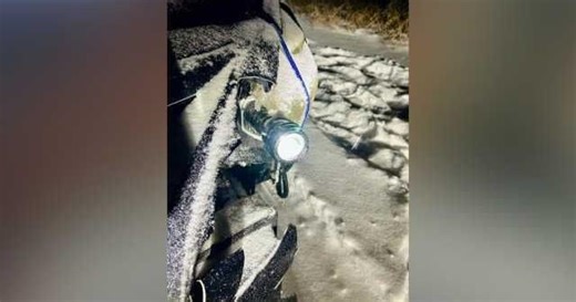 Deputies discover driver using flashlight for headlight