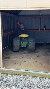 Jackson is always ready to work if y’all can’t tell. We decided the old tin shed has lived a nice life of 23 years, but time to go. Also Jackson liked the Milwaukee Tool tool set I got him . Great size for him #makefarmingfun #johndeere #farming #farmtotable #family #demolition | JustAjacksonthing