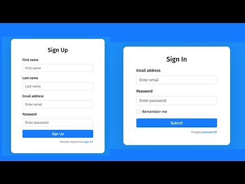 Build React Login & Sign Up UI Template with Bootstrap 5