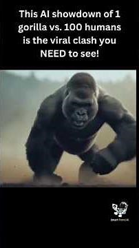 1 Gorilla vs. 100 Men: Epic AI Battle Settles the Viral Debate!