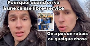Ce TikTokeur québécois demande d'avoir un rabais quand il va à la caisse libre-service d'un magasin