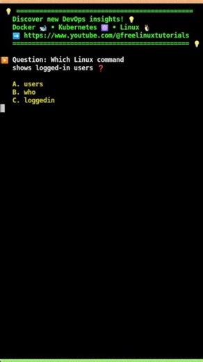 🐧Linux command to see all logged-in users