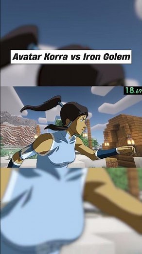 Avatar Korra Vs Iron Golem