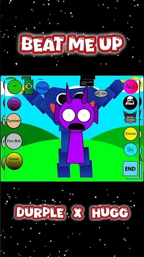 Incredibox Sprunki Durple x HUGG : BEAT ME UP 👊 interactive game /Link in Description #games