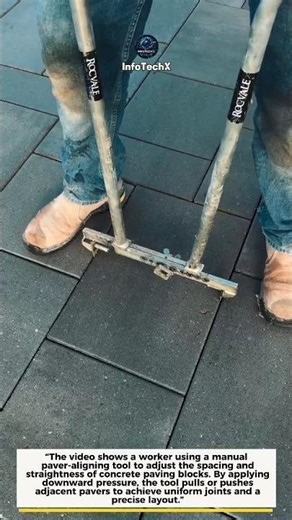 "Perfect Paver Alignment Tool Demo #construction #toolshorts #paver"