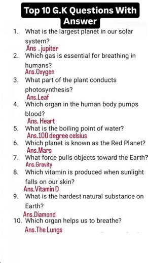 #gkquestion top general knowledge question for competitive exam#