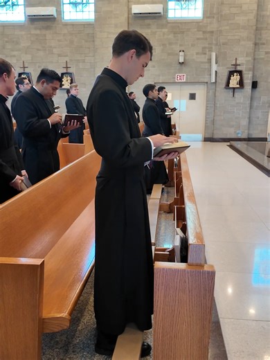 The Seminarians Sing the Our Father in Latin