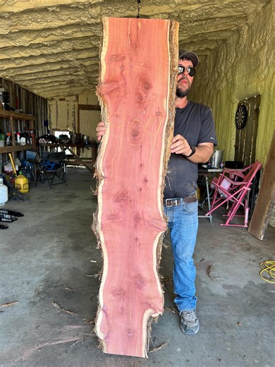 Live Edge Cedar Slab - Etsy