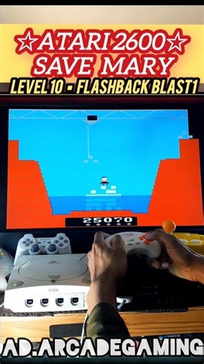 Atari Save Mary Level 10 Gameplay (Hard Mode)